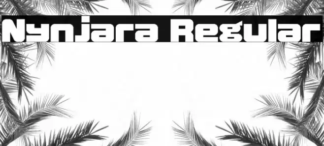 Nynjara Regular Font examples