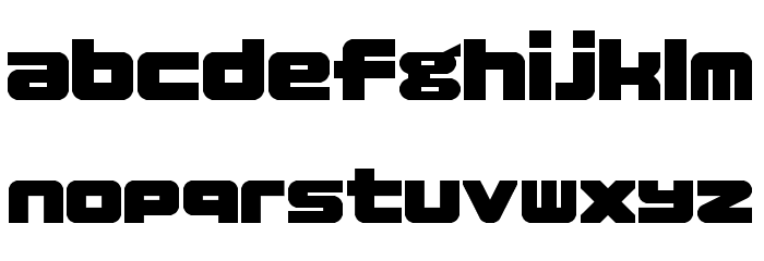 Nynjara Regular Font Litere mici
