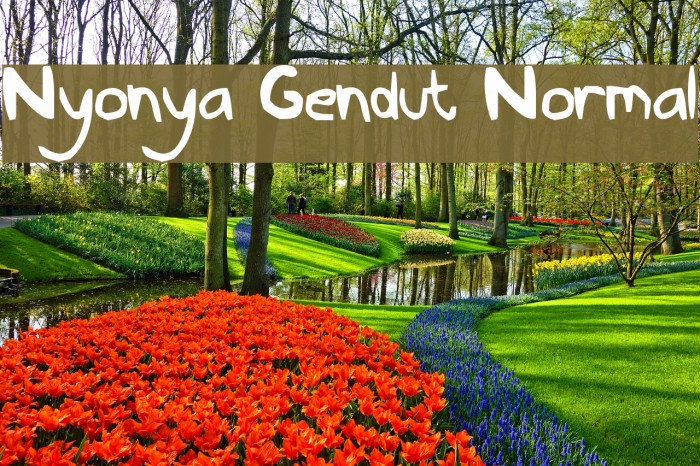 Nyonya Gendut Normal Font examples