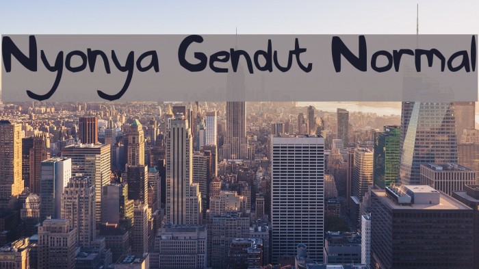 Nyonya Gendut Normal Font examples