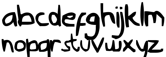 Nyonya Gendut Normal Font LOWERCASE