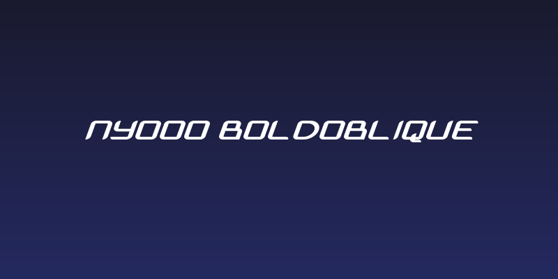 Nyooo BoldOblique Social Header