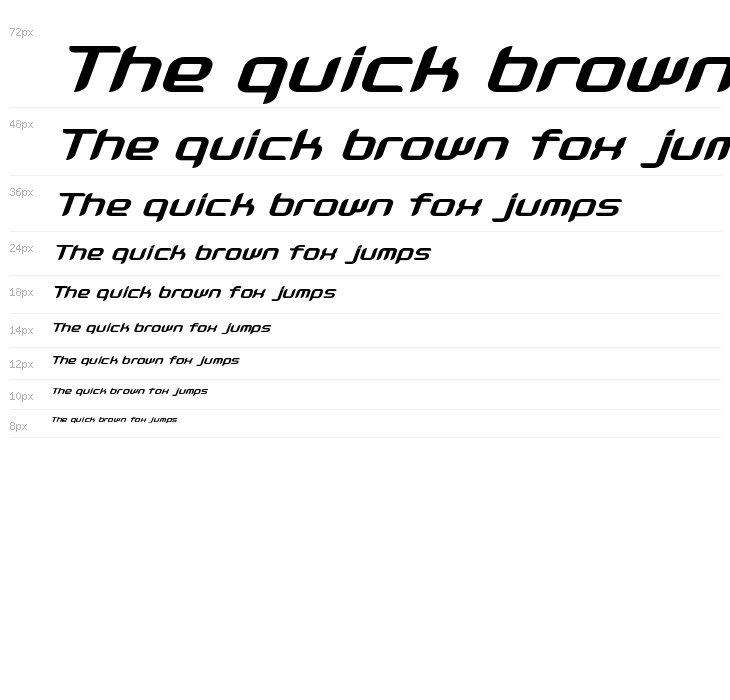 Nyooo BoldOblique Waterfall