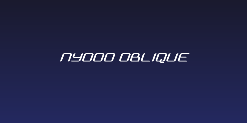 Nyooo Oblique Social Header