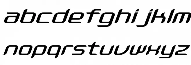 Nyooo Oblique フォント 小文字
