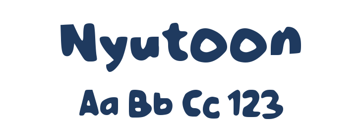 Nyutoon Font Preview