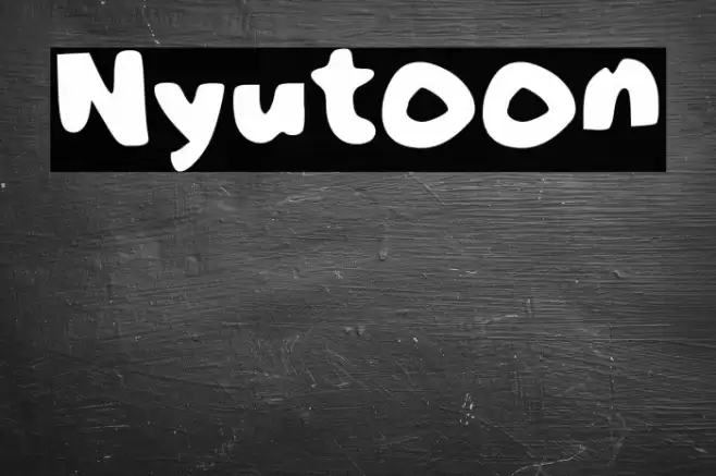 Nyutoon फ़ॉन्ट examples