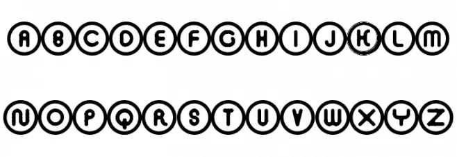 O · CIRCLED ROUNDED CYRILLIC Font UPPERCASE