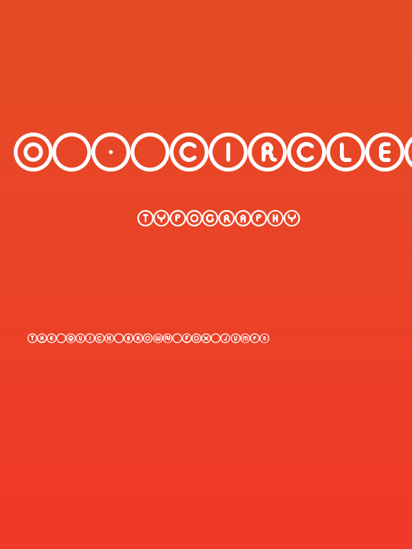 O · CIRCLED ROUNDED CYRILLIC Poster