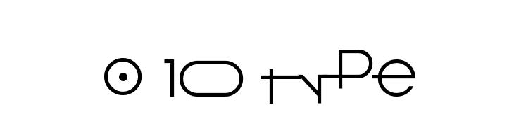 O 10 Type Шрифта