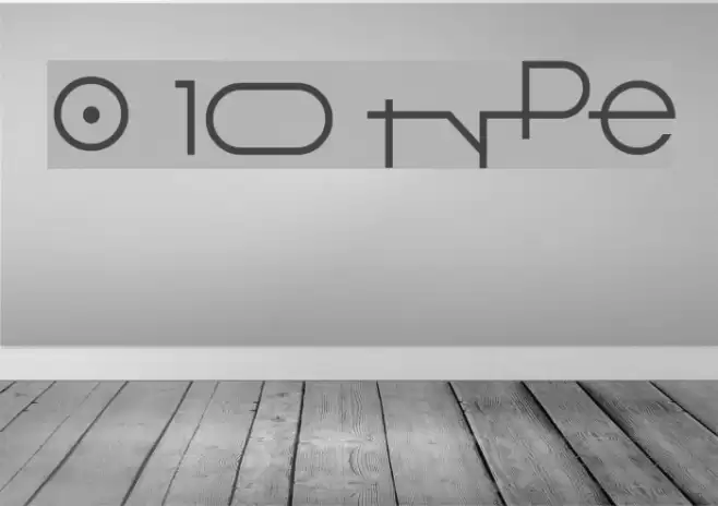 O 10 Type फ़ॉन्ट examples