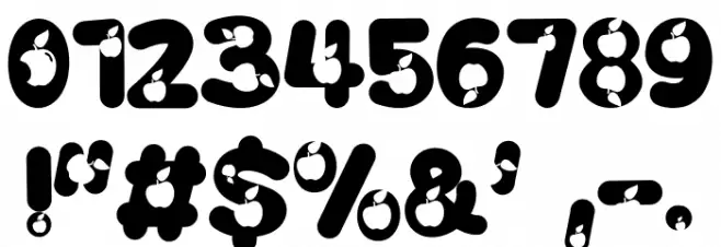 O Apple Font Alte caractere