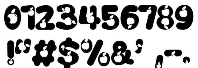 O Apple Font Alte caractere