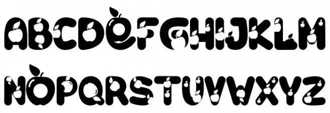 O Apple Font Litere mici