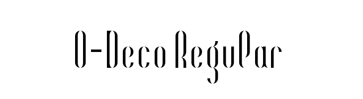 O-Deco Regular Font
