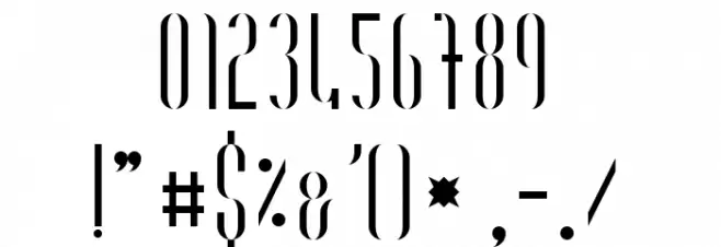 O-Deco Regular Font Alte caractere