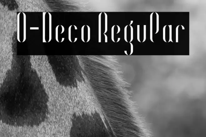 O-Deco Regular Font examples