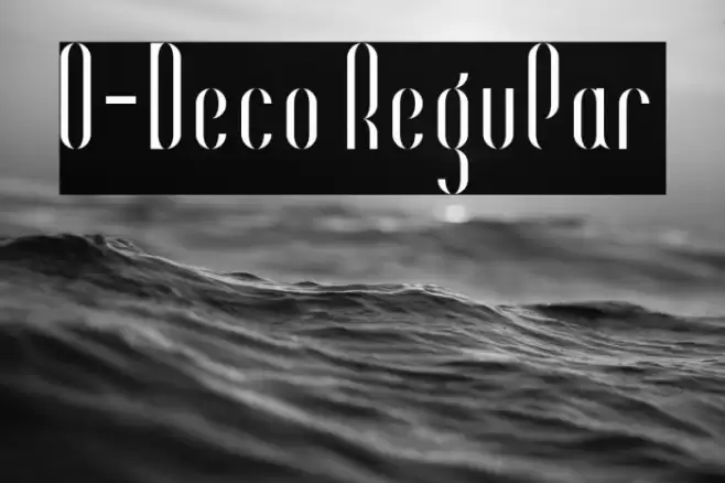 O-Deco Regular Font examples