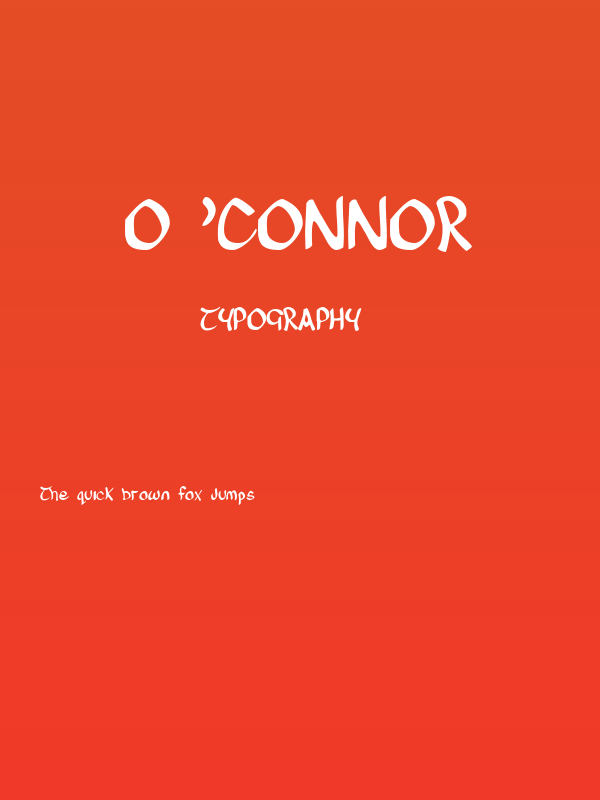 O'Connor Poster