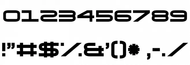 O.K. Retro フォント その他の文字