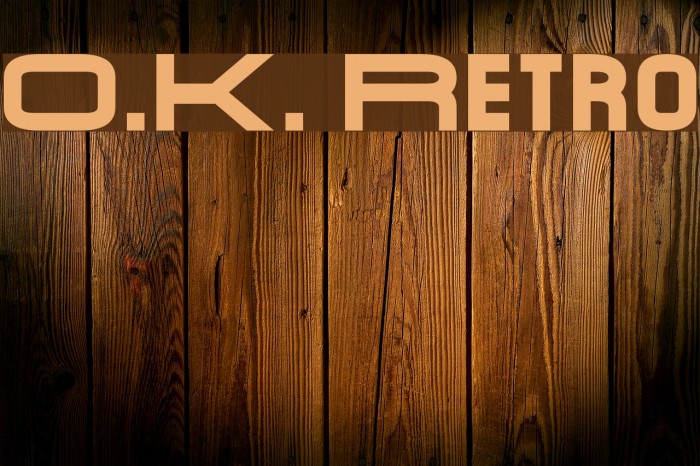 O.K. Retro Polices examples