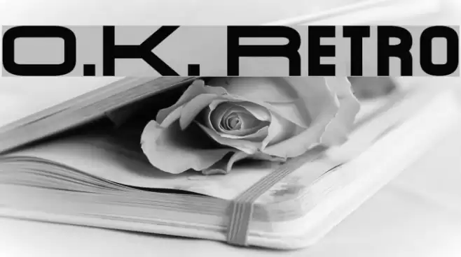 O.K. Retro フォント examples