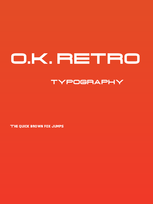 O.K. Retro Poster