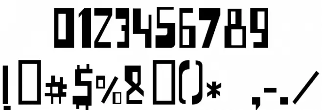 o bicho Font OTHER CHARS