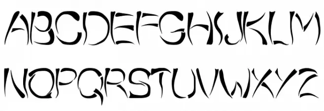o-wee-ental Font Litere mari