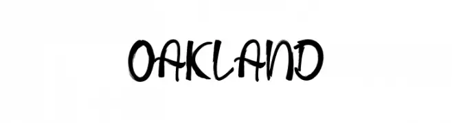 OAKLAND  नि: शुल्क फ़ॉन्ट्स डाउनलोड