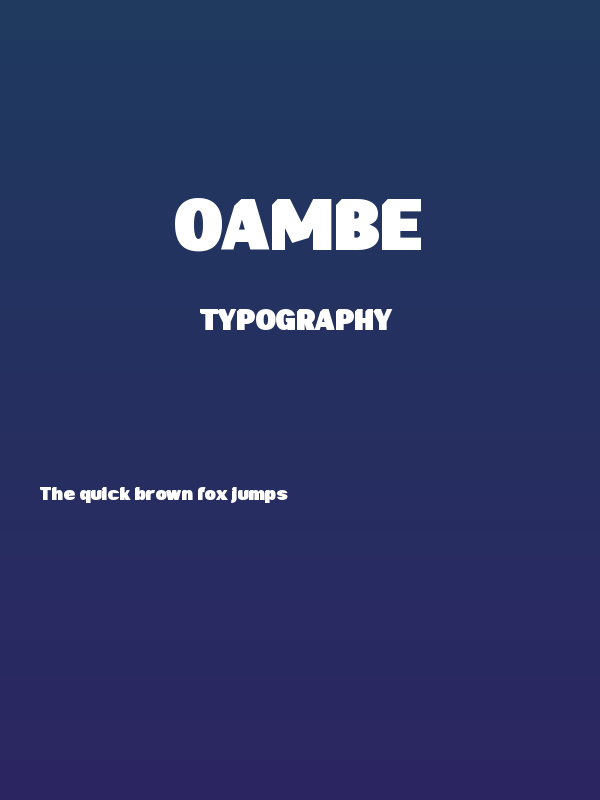 OAMBE Poster