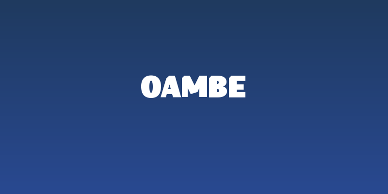 OAMBE Social Header