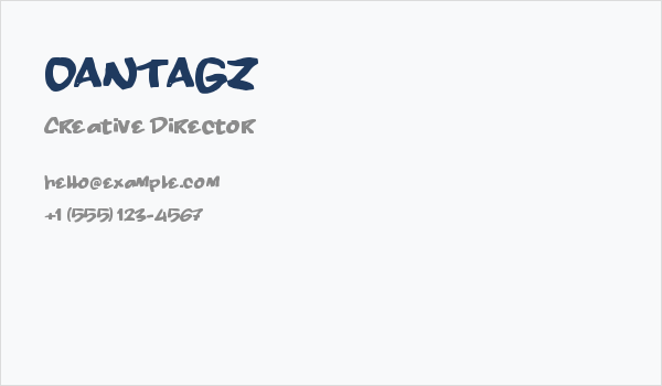 OANTAGZ Business Card