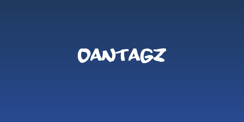 OANTAGZ Social Header