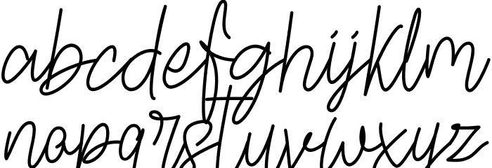 Oabestira Font LOWERCASE