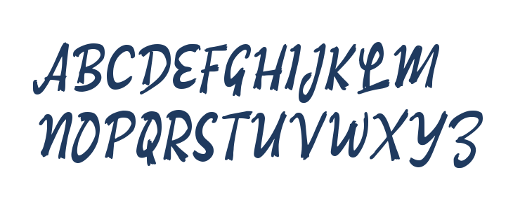 Oaendy Script Uppercase