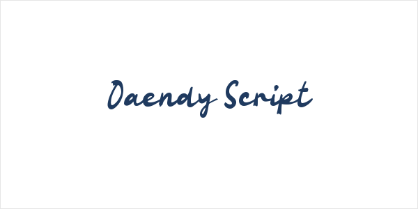 Oaendy Script Logo