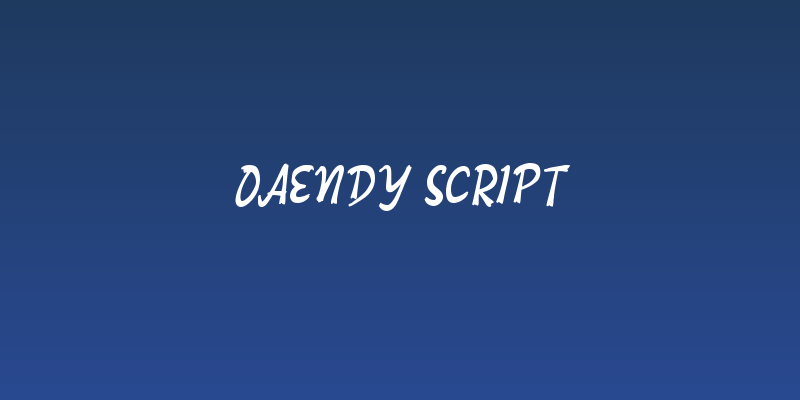 Oaendy Script Social Header