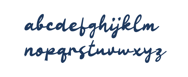 Oaendy Script Lowercase