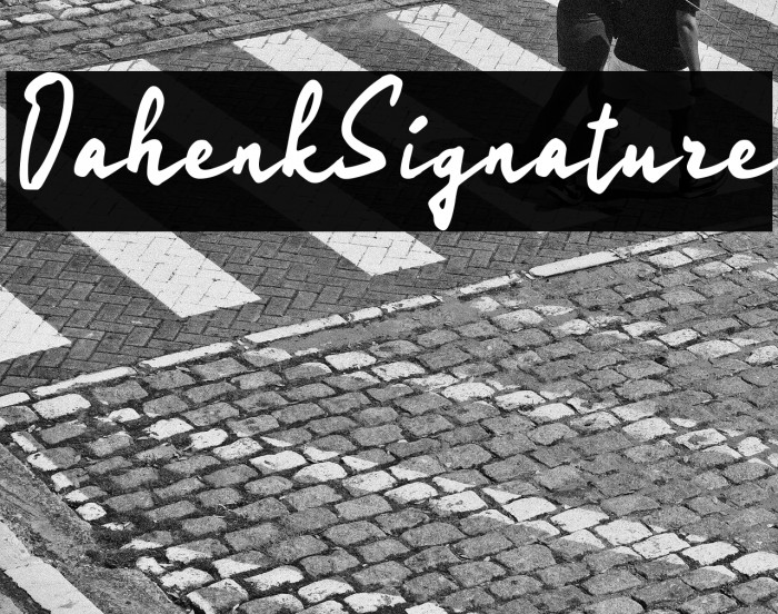 Oahenk Signature Example 2