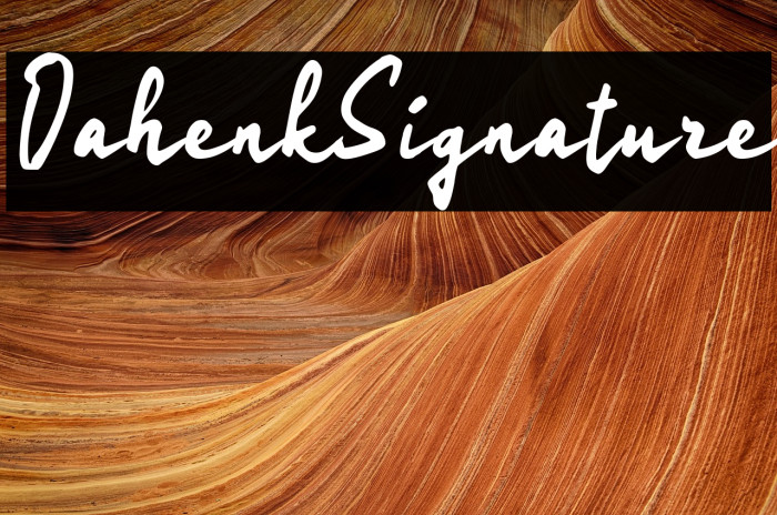 Oahenk Signature Example 3