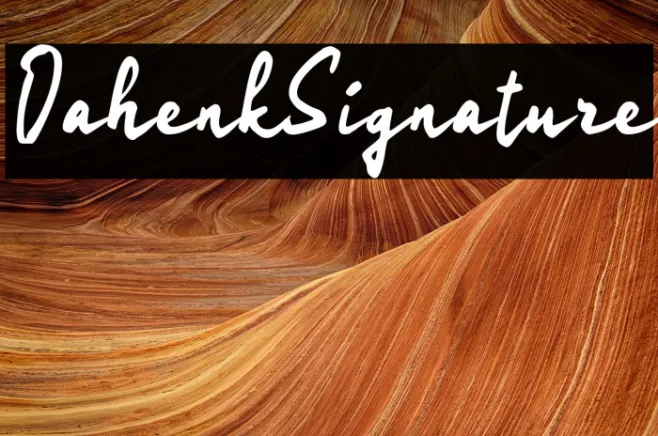 Oahenk Signature Example 3