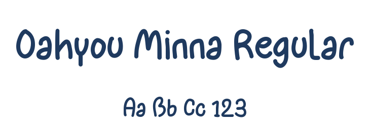 Oahyou Minna Regular Font Preview