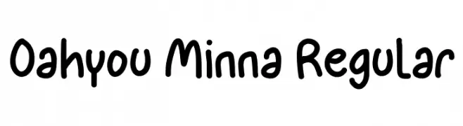 Oahyou Minna Regular  font caratteri gratis