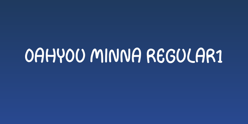 Oahyou Minna Regular1 Social Header