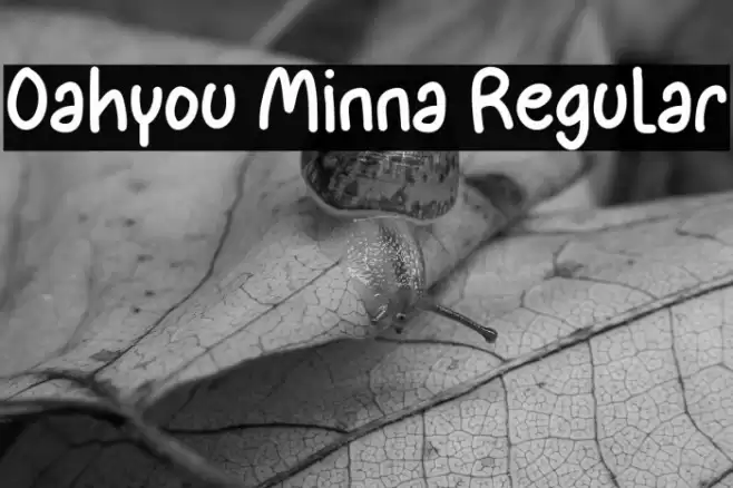 Oahyou Minna Regular Font examples
