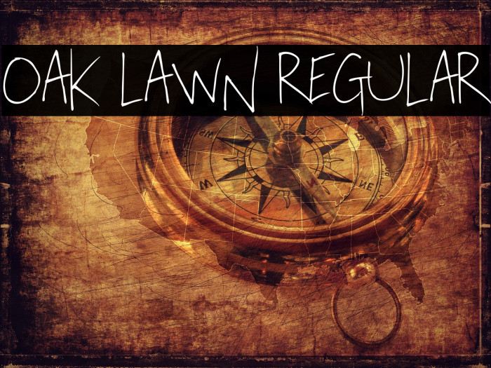 Oak Lawn Regular Font examples
