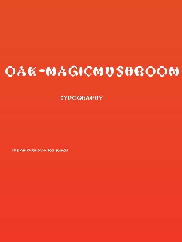 Oak-MagicMushroom Poster