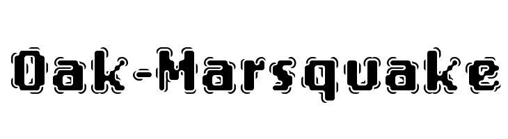 Oak-Marsquake  Frei Schriftart Herunterladen