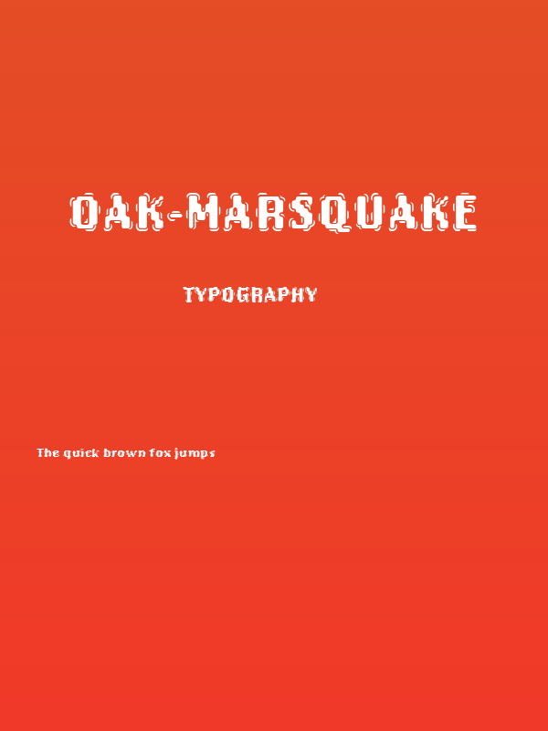 Oak-Marsquake Poster